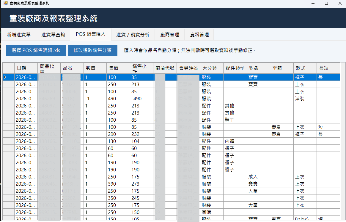 零售進銷與 POS 銷售分析系統 screenshot 2